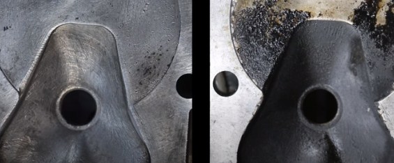 before and after engine flush