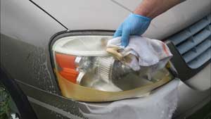 Cleaning your car's headlights